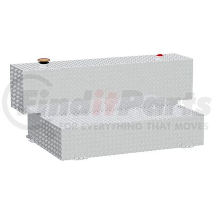 TT-100HH by UWS - Hammerhead-Style 100-Gallon Bright Aluminum L-Shape Transfer Tank