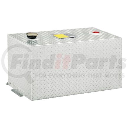 TT-50-R-T-P by UWS - 50-Gallon Rectangle Bright Aluminum Transfer Tank