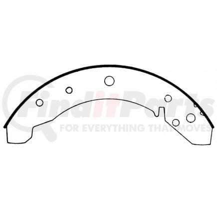 Wagner PAB168 Drum Brake Shoe BRAKE SHOE SET