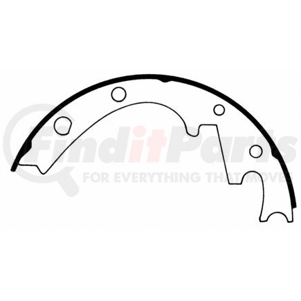 PAB353 by WAGNER - ThermoQuiet Drum Brake Shoe Set