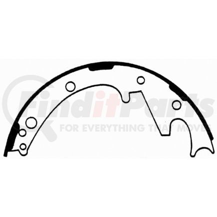 PAB498 by WAGNER - BRAKE SHOE SET