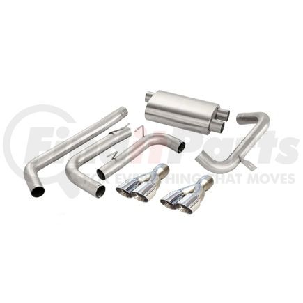 Corsa 14143 Exhaust System Kit 3.0in. Cat-Back Dual Rear Exit with Twin 3.5in. Polished Pro-Series Tips