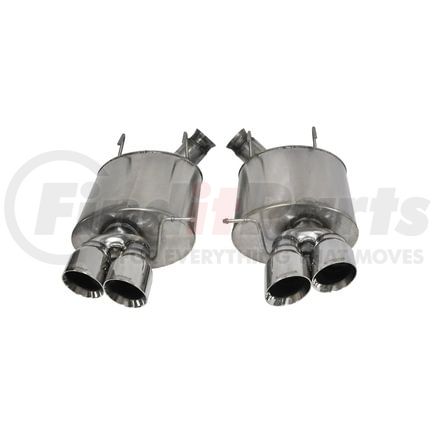14321 by CORSA - 3.0in. Axle-Back Dual Rear Exit with Twin 4.0in. Polished Pro-Series Tips