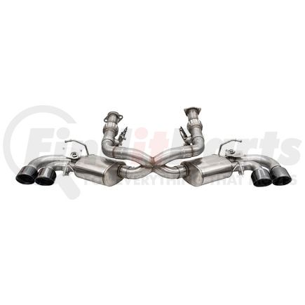 21103BLK by CORSA - 3.0in. Cat-Back Dual Rear Exit NPP Exhaust System with AFM Simulator and 4.5in. Black PVD Pro-Series Tips