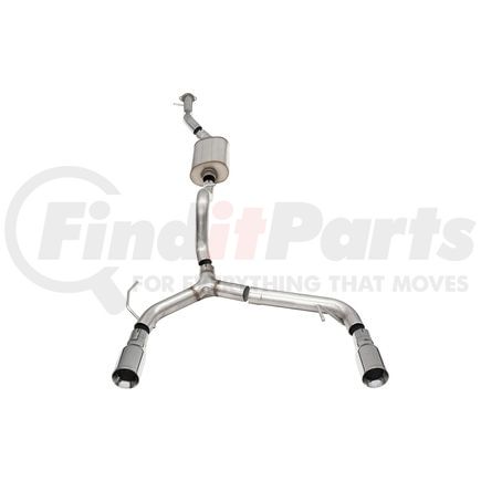 21206 by CORSA - 2.75in. Cat-Back Single Side Exit Exhaust System with Single 4.0in. Straight-Cut Polished Tips
