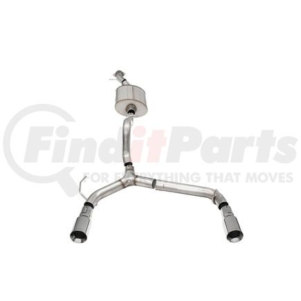 21208 by CORSA - 2.75in. Cat-Back Single Side Exit Exhaust System with Single 4.0in. Straight-Cut Polished Tips