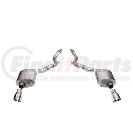Corsa 21276 Exhaust System Kit 3.0' DUAL REAR EXIT SPORT AXLE-BACK