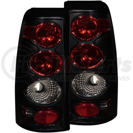 211160 by ANZO - Tail Light Assembly; Dark Smoke Lens; Pair;