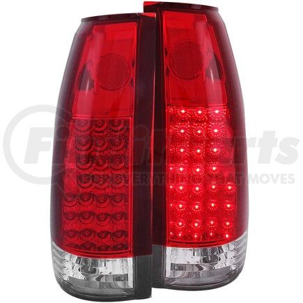 311004 by ANZO - Tail Light Assembly; LED; Red/Clear Lens; G2; Pair;