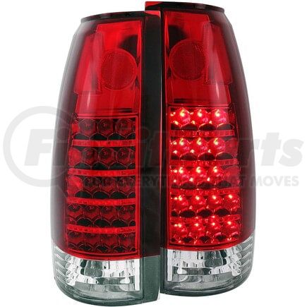 311057 by ANZO - Tail Light Assembly; LED; Red/Clear Lens; Pair;