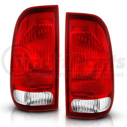 311307 by ANZO - Tail Light Assembly; Red/Clear Lens; OE Replacement;