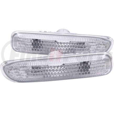 511024 by ANZO - Side Marker Light Assembly; White; Clear Lens Housing; Pair;