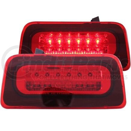 531020 by ANZO - Third Brake Light Assembly; LED; Red/Clear Lens;