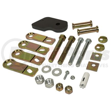 1032103 by BD DIESEL - Cam Caster Adjustor Kit; Incl. Cam Castor Adj./Retaining Plate Castor Adj./Cam Holder Castor Adj./Hardware/1 3/8 Hole Saw/Jig Castor Adj.;