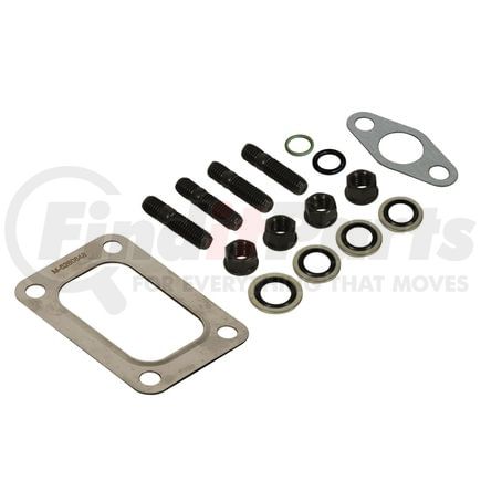 1045983 by BD DIESEL - Turbo Mounting Kit; Fits w/HE351 Or HE300VG Turbos; Incl. 4 Small Diameter Flange Nut/4 Studs/Oil Drain Gasket/4 Sealing Washers/Speed Sensor O-rings;