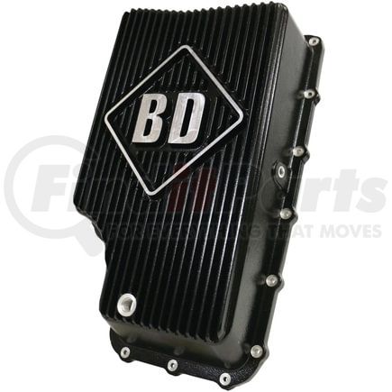 1061720 by BD DIESEL - Deep Sump Transmission Pan; Holds 6 Quarts; Incl. Pan w/Temp Sending Unit/Magnetic Drain Plug/Hardware;