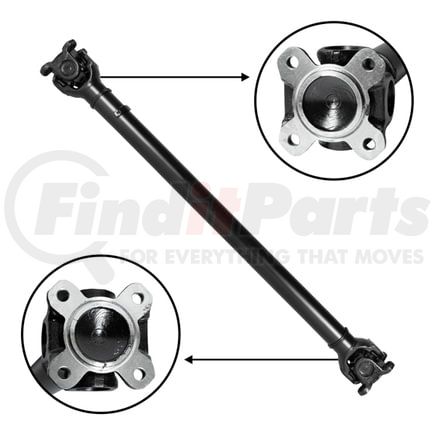 ZDS050111 by USA STANDARD GEAR - NEW USA standard Front Driveshaft for BMW 3 Series, 29" Flange to Flange