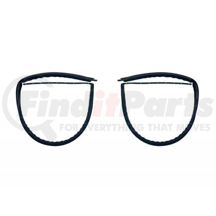 KF4120 by FAIRCHILD - Front Roof Panel Weatherstrip Seal for 1999-2016 Ford Super Duty Trucks