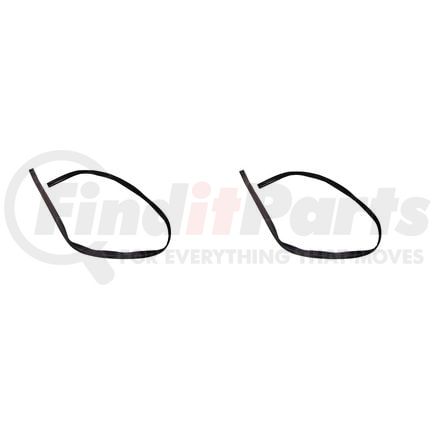 KG1023 by FAIRCHILD - Door Window Glass Run Channel - RH and LH, 96 in., for 1964-1972 Chevrolet El Camino