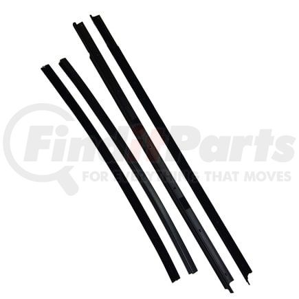 KG2172 by FAIRCHILD - 4-PC Door Window Belt Weatherstrip Kit for 1998-04 Chevrolet Corvette, Convertible