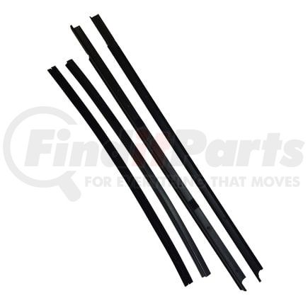 KG2169 by FAIRCHILD - 4-PC Door Window Belt Weatherstrip Kit for 1997-04 Chevrolet Corvette, Coupe