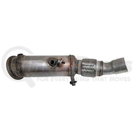 17546 by DAVICO - Exact-Fit Catalytic Converter - 21 in. Length, 2 O2 Sensors, Slip Fit Outlet, Gaskets Included