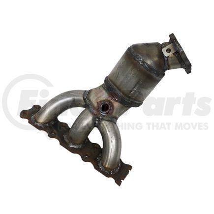 18293 by DAVICO - Direct Fit Catalytic Converter - 8 Bolt Inlet, 4 Bolt Outlet, 15.25 in. Length, 5.5 in. Height