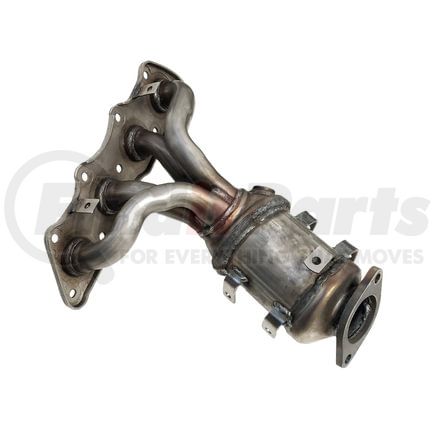 17351 by DAVICO - Direct Fit Catalytic Converter - Gaskets Included, 9 Bolt Fixed Flange, 14.5 in. Length