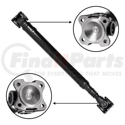 ZDS058597 by USA STANDARD GEAR - NEW USA standard Front Driveshaft for Mercedes, 28.125" Flange to Flange