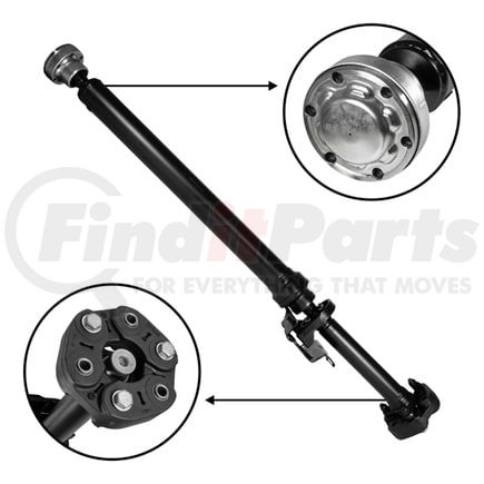 ZDS150145 by USA STANDARD GEAR - USA STD Rear Driveshaft '04-'10 VW TOUAREG & '03-'10 PORSCHE CAYENNE, 1246mm
