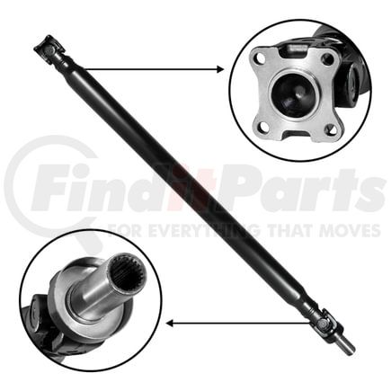 ZDS158942 by USA STANDARD GEAR - USA STD Rear Driveshaft 4 Runner, 3.4L V6, 2WD A/T 1 Piece 60.75" Overall length