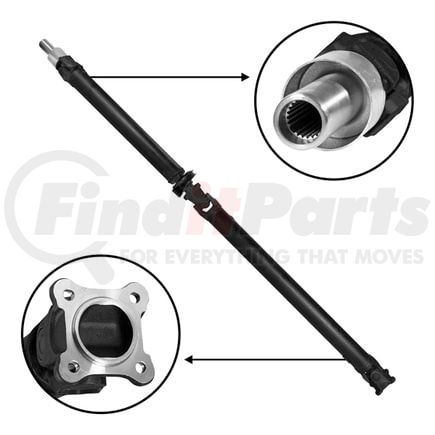 ZDS159199 by USA STANDARD GEAR - NEW USA standard Rear Driveshaft for Subaru Legacy, 62.25" Overall Length