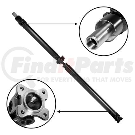 ZDS159198 by USA STANDARD GEAR - USA STD Rear Driveshaft Subaru Outback & Baja AWD, M/T, 64.5" Overall length