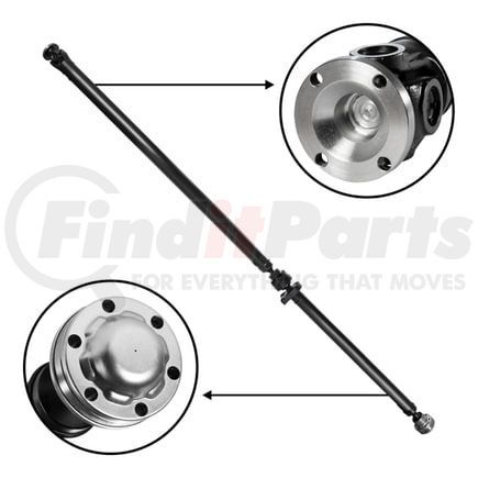 ZDS159342 by USA STANDARD GEAR - NEW USA standard Rear Driveshaft for Volvo XC90 2.9L, 84.7" Flange to Flange