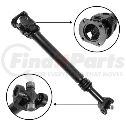 ZDS9101 by USA STANDARD GEAR - NEW USA standard Front Driveshaft for Dodge RAM, 28-9/16" Center to Center