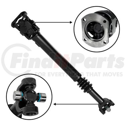 ZDS9102 by USA STANDARD GEAR - NEW USA standard Front Driveshaft for Dodge RAM, 27-9/16" Center to Center