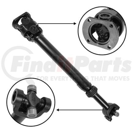 ZDS9106 by USA STANDARD GEAR - NEW USA standard Front Driveshaft for Dodge RAM, 29-1/8" Center to Center