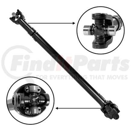 ZDS9315 by USA STANDARD GEAR - NEW USA standard Front Driveshaft for Wrangler, 38" Center to Center