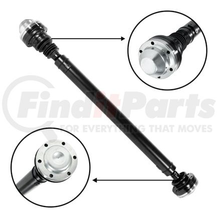 ZDS9313 by USA STANDARD GEAR - NEW USA standard Front Driveshaft for Grand Cherokee, 21-1/2" Weld to Weld