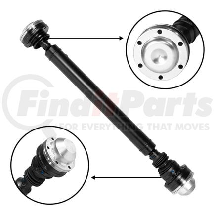 ZDS9324 by USA STANDARD GEAR - NEW USA standard Front Driveshaft for Jeep Liberty, 16-1/2" Weld to Weld