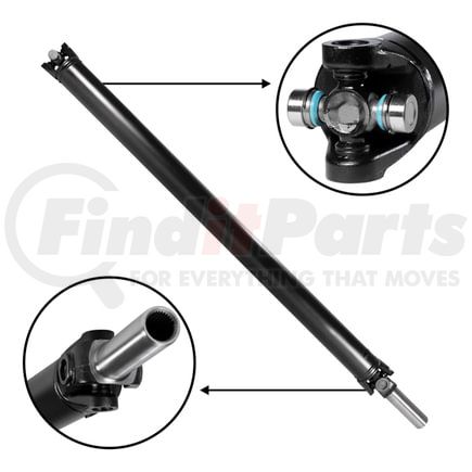ZDS9531 by USA STANDARD GEAR - USA STD Rear Driveshaft, GM Suburban Avalanche & Yukon XL 54.25" CTC 62" Overall