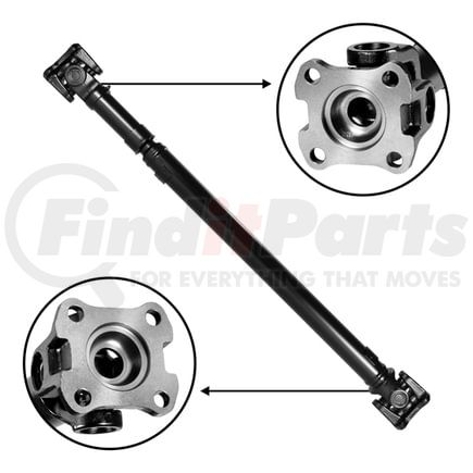ZDS9543 by USA STANDARD GEAR - USA standard Front Driveshaft Expedition & Navigator, 38-5/8" Flange to Flange