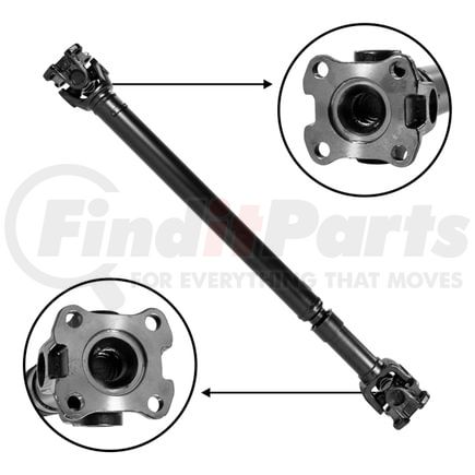 ZDS9544 by USA STANDARD GEAR - NEW USA standard Front Driveshaft for F150 & F250, 34-1/2" Flange to Flange