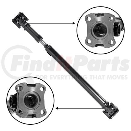 ZDS9545 by USA STANDARD GEAR - NEW USA standard Front Driveshaft for F150 & F250, 35.25" Flange to Flange