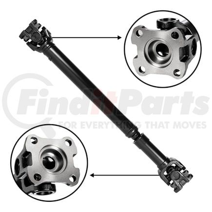 ZDS9822 by USA STANDARD GEAR - NEW USA standard Rear Driveshaft for Bronco II Conv, 30-1/4" Flange to Flange