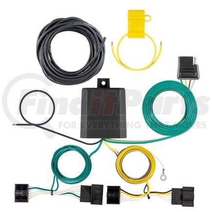 56533 by CURT MANUFACTURING - Custom Wiring Harness, 4-Way Flat Output, Select BMW X3