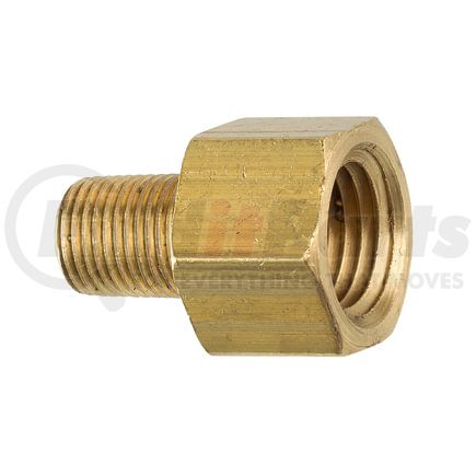 PTF-52B by AGS COMPANY - Brass Adapter, Male (1/8-27 NPT), Female (1/4-18 NPT), 1/bag