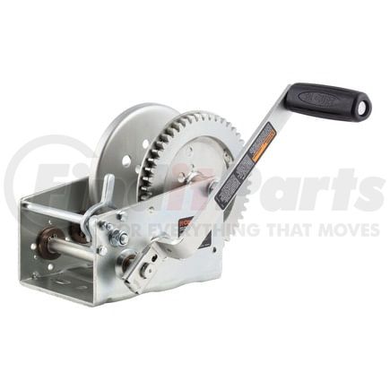 29532 by CURT MANUFACTURING - Hand-Crank 2-Speed Win.; 3;200 lbs; 17.5:1 Low Gear Ratio; 9.6in. Handle