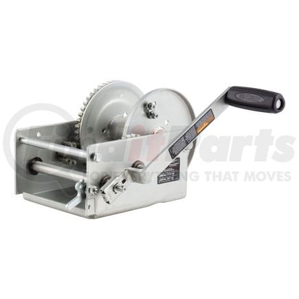 29538 by CURT MANUFACTURING - Hand-Crank 2-Speed Win.; 3;800 lbs; 15.8:1 Low Gear Ratio; 9.6in. Handle