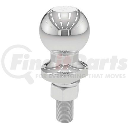 40065 by CURT MANUFACTURING - 2in. Trailer Ball (3/4in. x 2-1/8in. Shank; 3;500 lbs.; Chrome; Packaged)